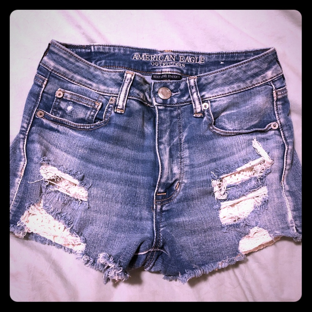 AE Next level denim shorts